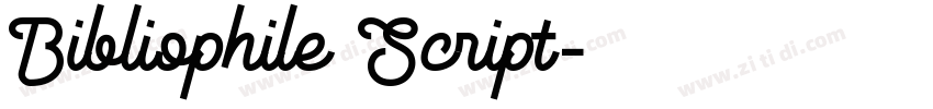 Bibliophile Script字体转换